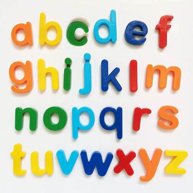 26pcs Magnetic Learning Alphabet Letters Plastic Refrigerator Stickers for Kids Spelling and Counting - ToylandEU