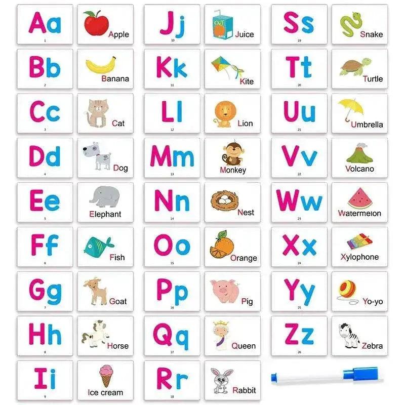  27 First Words Flashcards Alphabets ABC Animal Cards with 1 Pen for Early Learners Kids Gifts -  ToylandEU™