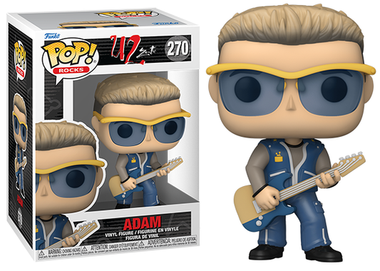 Adam U2 Funko Pop 270 Near Mint Shipped In PopShield