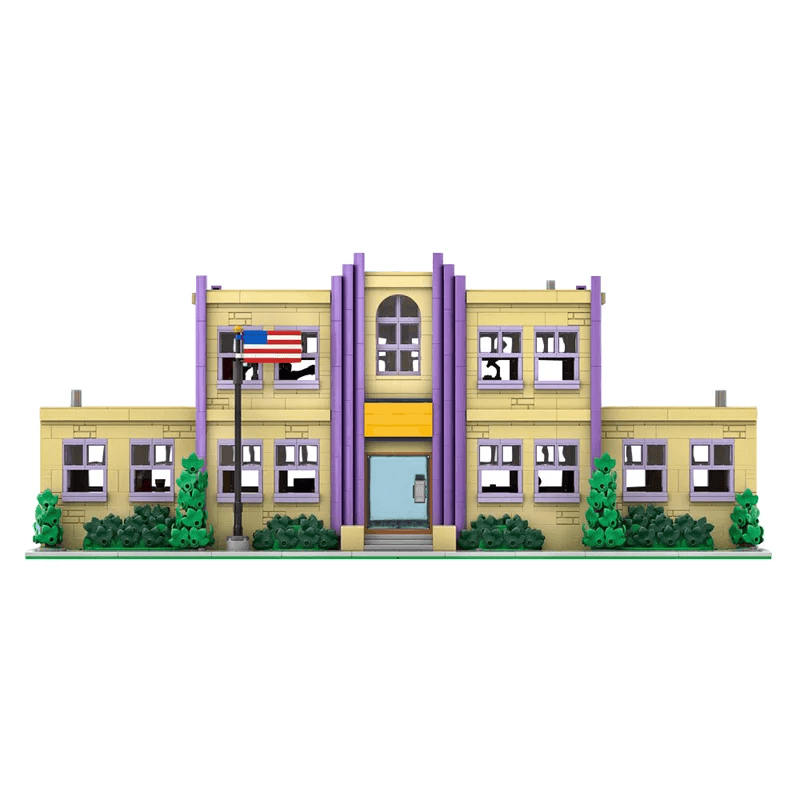 2733PCS MOC Springfield Elementary School Building Blocks - ToylandEU