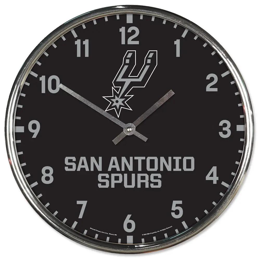 San Antonio Spurs Round Chrome Wall Clock Periodic Restock