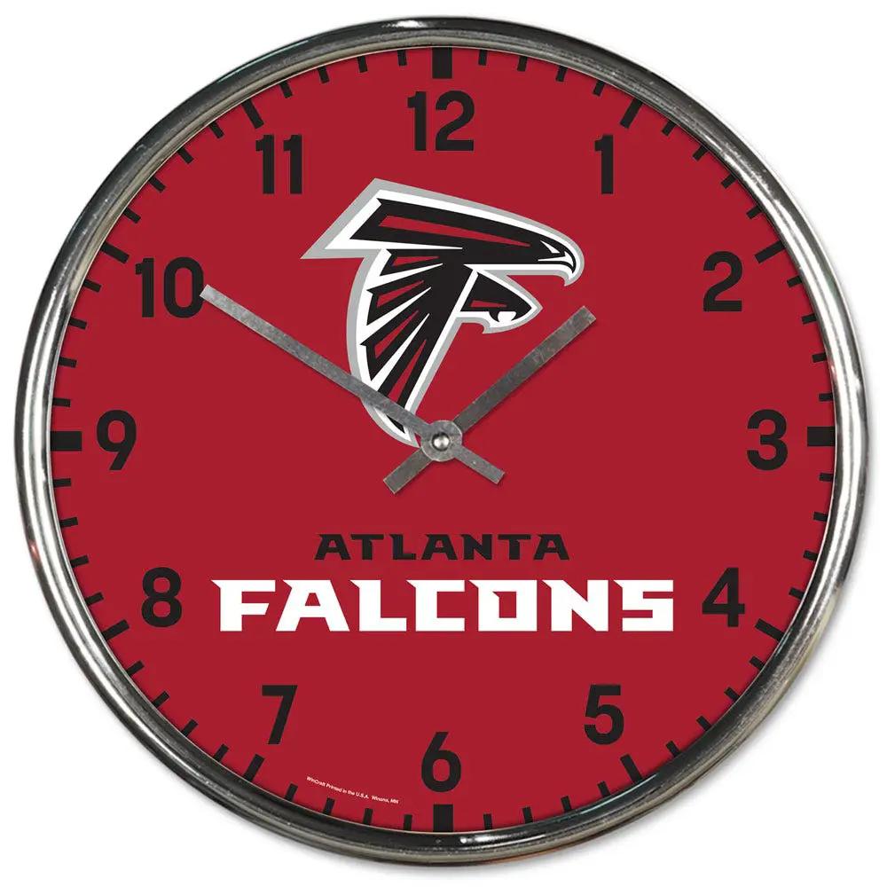 Atlanta Falcons Round Chrome Wall Clock Periodic Restock