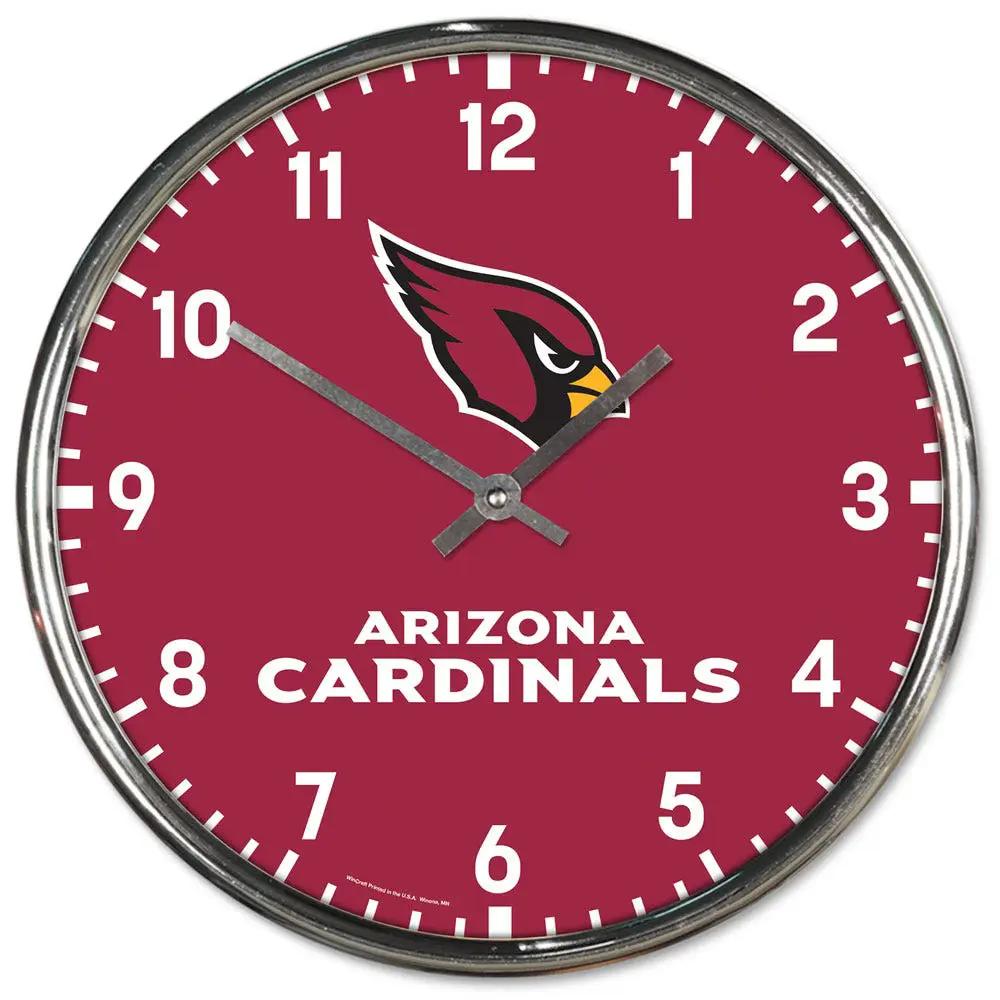 Arizona Cardinals Round Chrome Wall Clock Periodic Restock