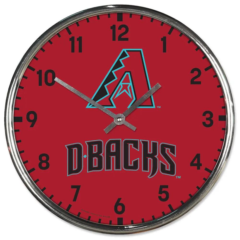Arizona Diamondbacks Clock Round Wall Style Chrome Periodic Restock