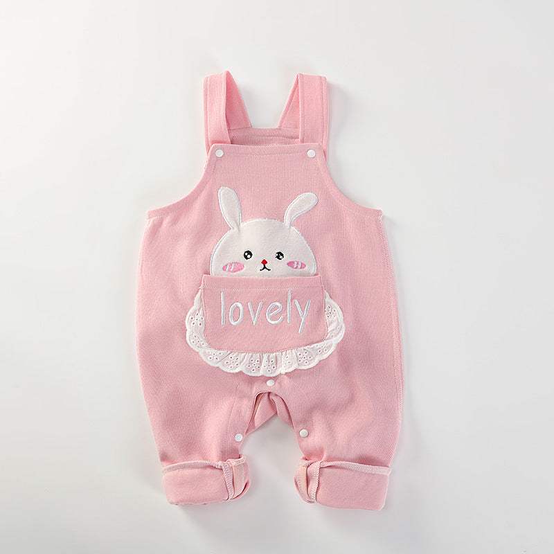 Girls' Loose High-Stretch Jumpsuit | Casual Cotton
