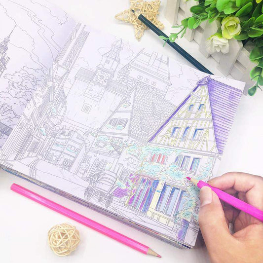 Secret Garden Coloring Book Set | Stress Relief