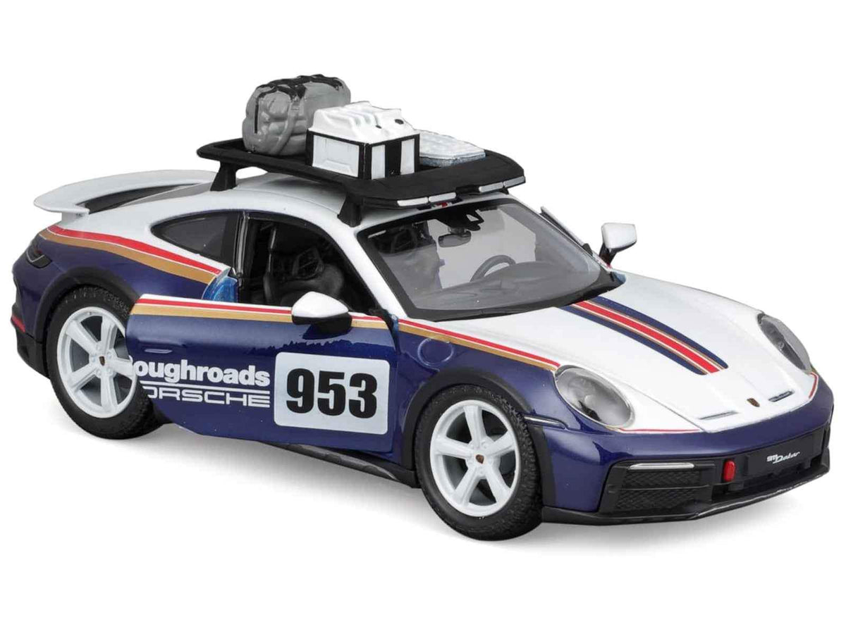Porsche 911 Dakar #953 | 1/24 Diecast Model Car | Bburago | Roughroads Porsche Series