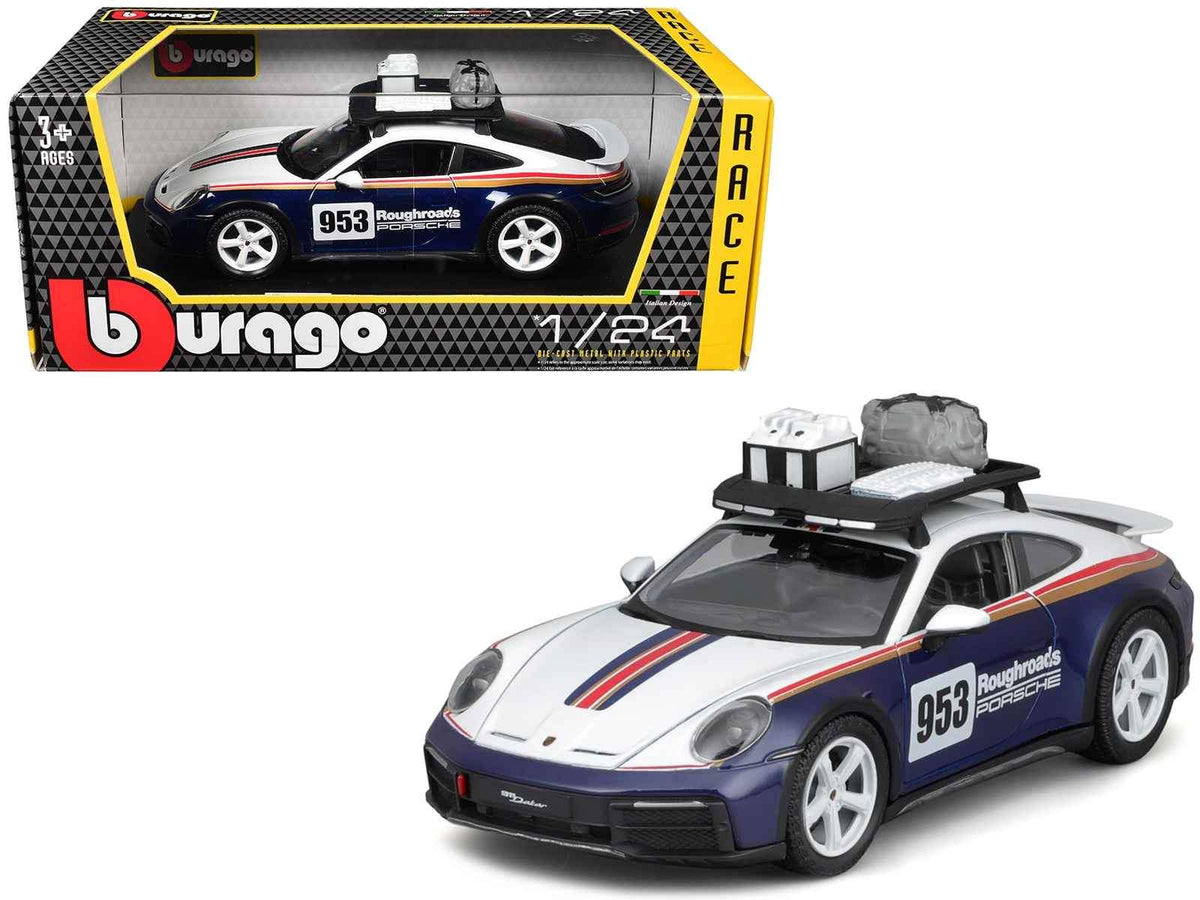 Porsche 911 Dakar #953 | 1/24 Diecast Model Car | Bburago | Roughroads Porsche Series