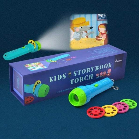 Storybook Cards LED Projection Flashlight | Educational Toys
