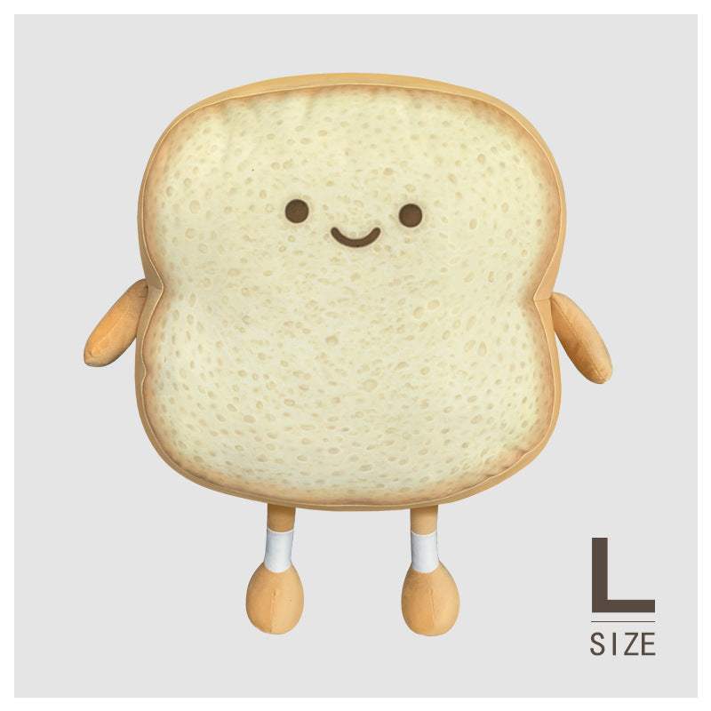 Toast Bread Plush Pillow | Short Plush, Roasted Style