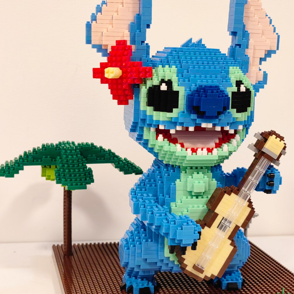 Lilo & Stitch Diamond Mini Building Blocks Set - 2882pcs + 1044 Guitar Stitch Series - ToylandEU