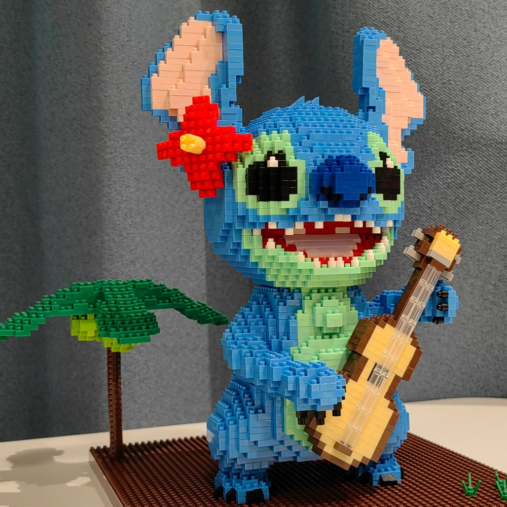 Lilo & Stitch Diamond Mini Building Blocks Set - 2882pcs + 1044 Guitar Stitch Series - ToylandEU
