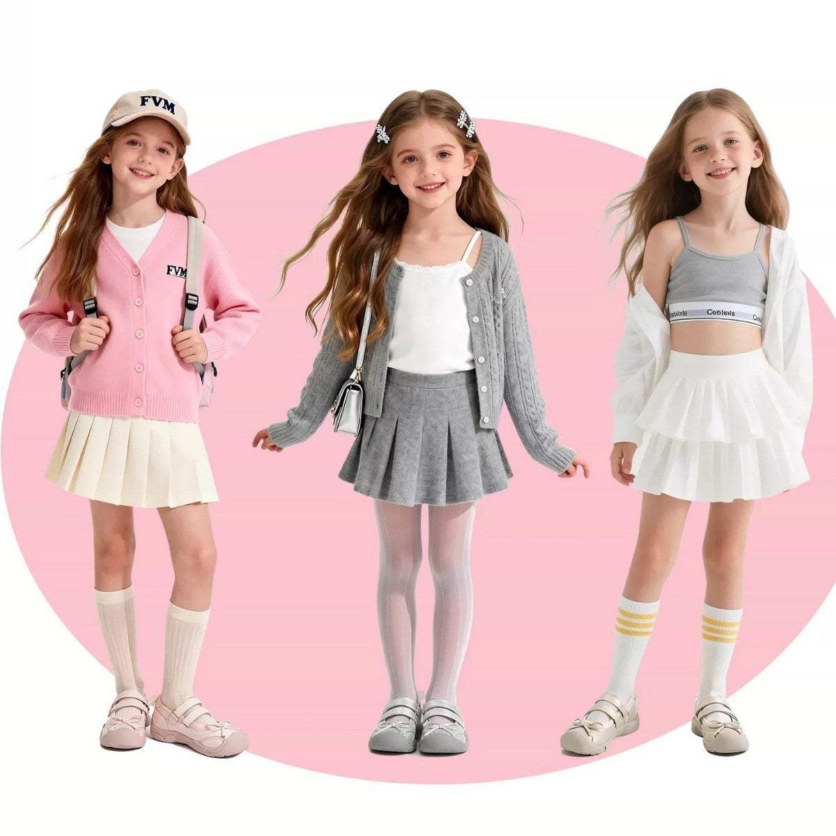 Girls' Mesh Sneakers | Breathable Design | Lightweight | Comfortable Fit