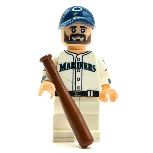 Seattle Baseball Minifig Custom Figure With Signature Beard - ToylandEU