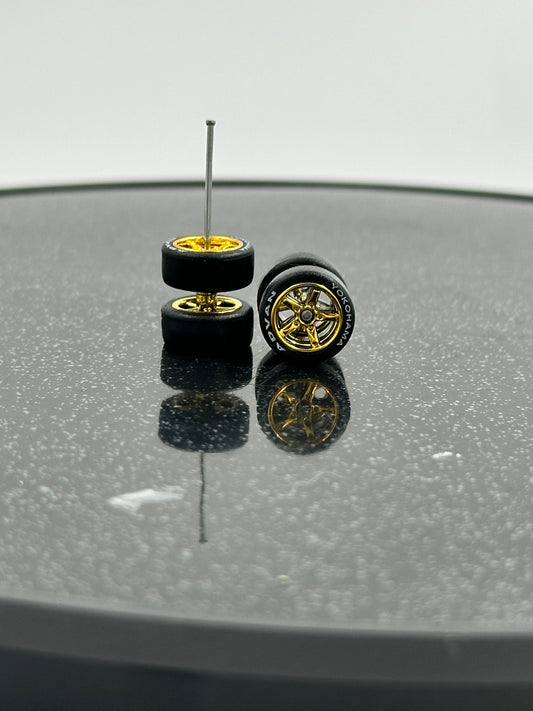 Realistic Drive Rubber Wheels for Diecast Cars One Sixty Four