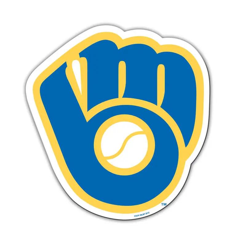 Milwaukee Brewers Magnet Car Style 12 Inch Glove Design CO