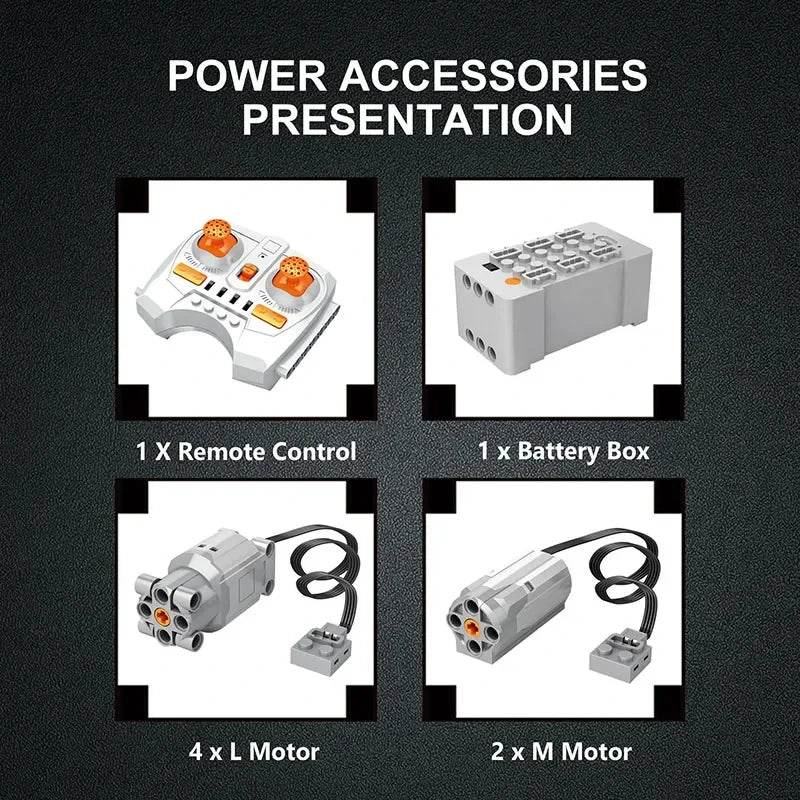 2968PCS Electric Shovel Excavator Building Blocks RC Control - ToylandEU
