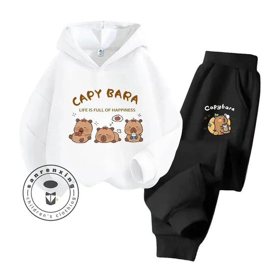  2D Capybara 2025 New Hoodie Set Print Fashion Casual Kids Teens Boys Girls Hot Sale Autumn Winter -  ToylandEU™