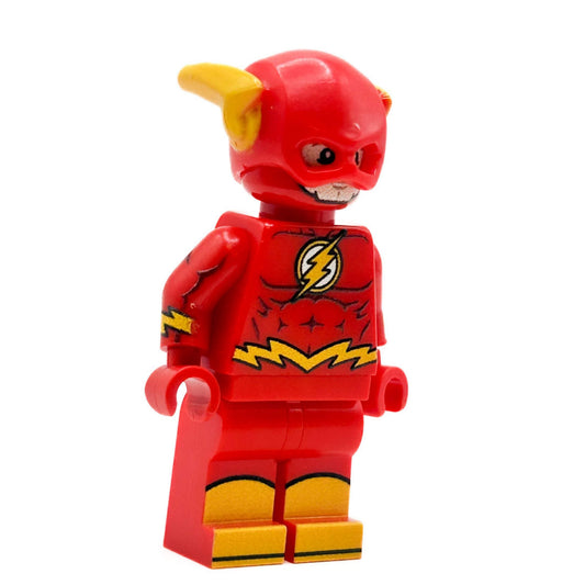 Custom Minifigure | Full Body Print | Includes Comic Tile | Red Speedster