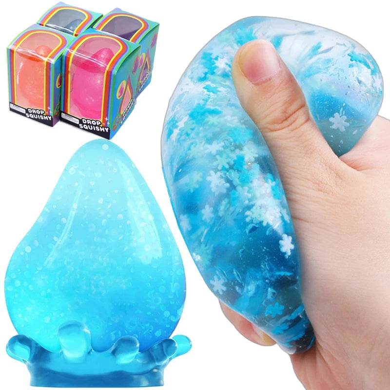 2PCS Aurora Water Drop Maltose Slow Rebound Pinch Ball Toys - ToylandEU
