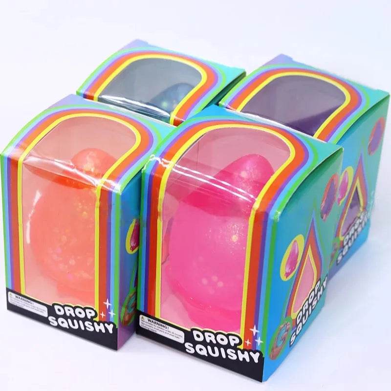 2PCS Aurora Water Drop Maltose Slow Rebound Pinch Ball Toys - ToylandEU
