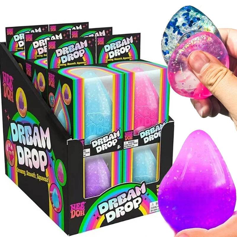 2PCS Aurora Water Drop Maltose Slow Rebound Pinch Ball Toys - ToylandEU