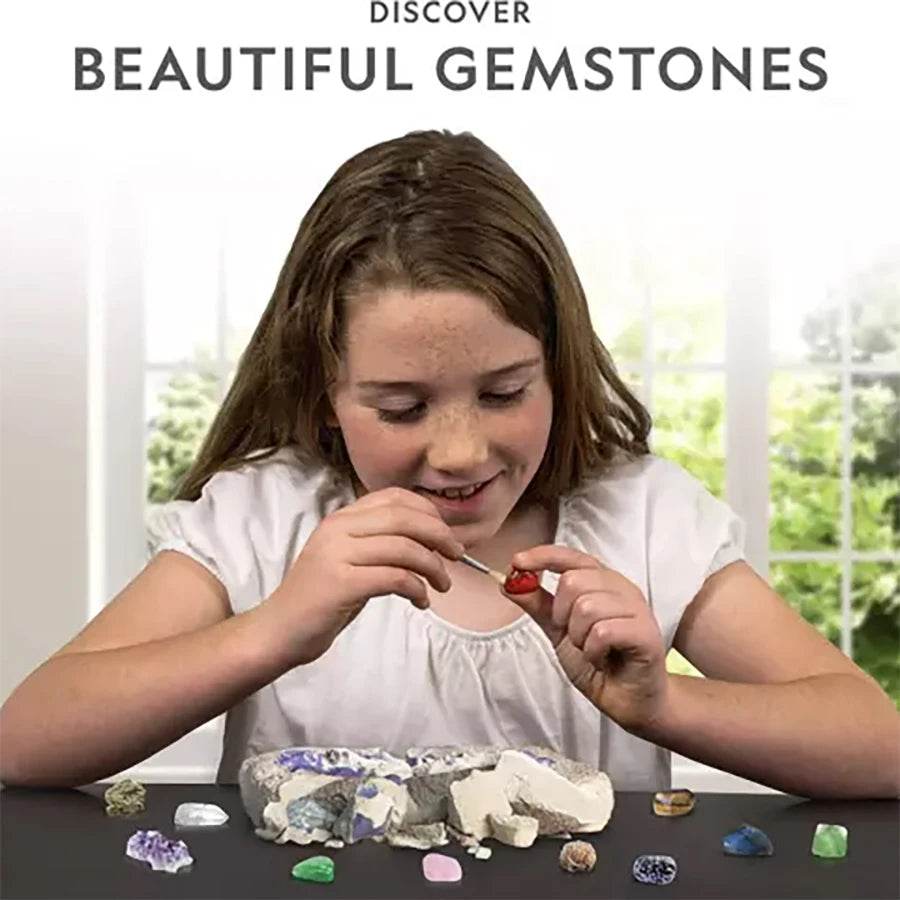 2PCS STEM Mega Dig Kit Dig Up 15 Real Gemstones and Crystals Science Kit for Kids - ToylandEU