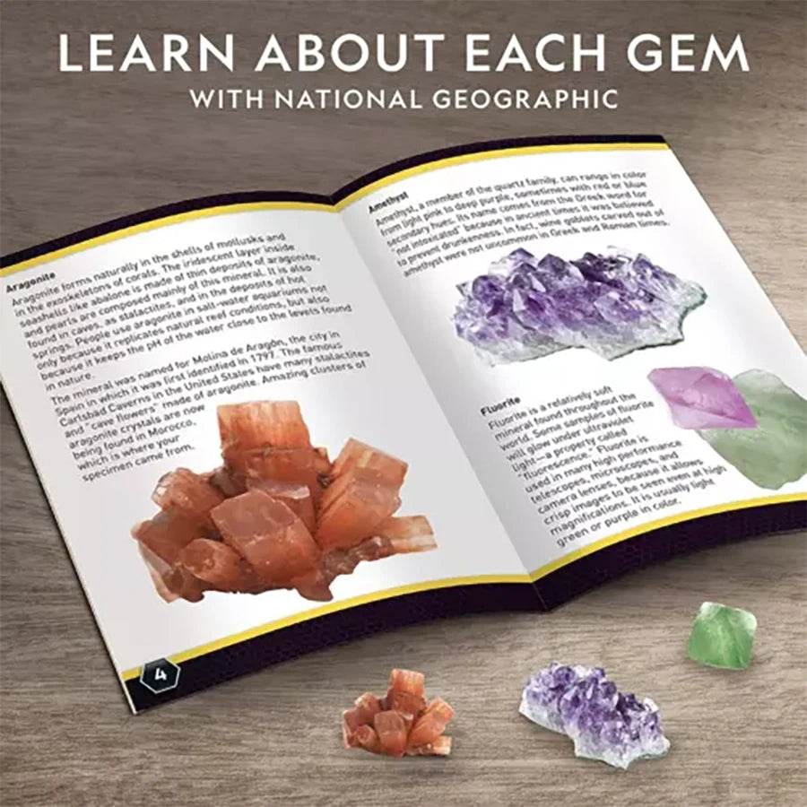 2PCS STEM Mega Dig Kit Dig Up 15 Real Gemstones and Crystals Science Kit for Kids - ToylandEU