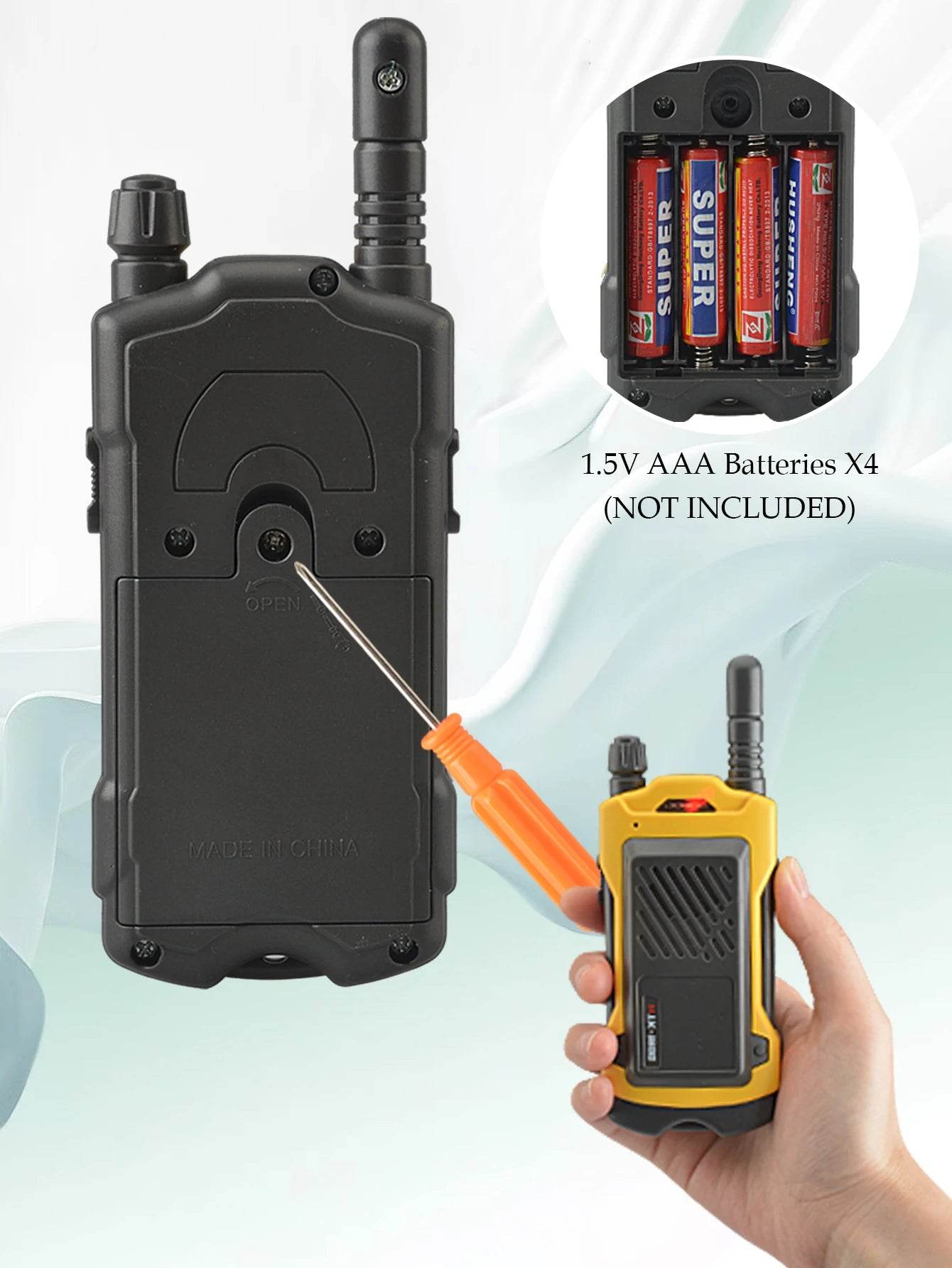 2Pcs Walkie Talkies Mini Model Interphone Long Range Kids - ToylandEU