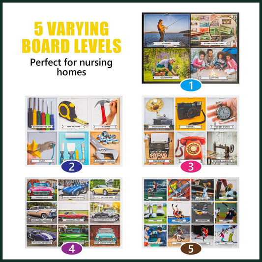 Picture Matching Game Board For Seniors | Dementia Support | Cognitive Activity | Assistex