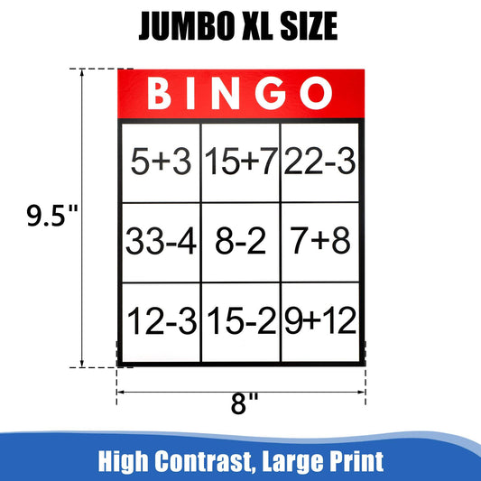 Large Text Bingo Games For Seniors | 11 Double-Sided Boards | Dementia And Alzheimer's Support | Senior Care