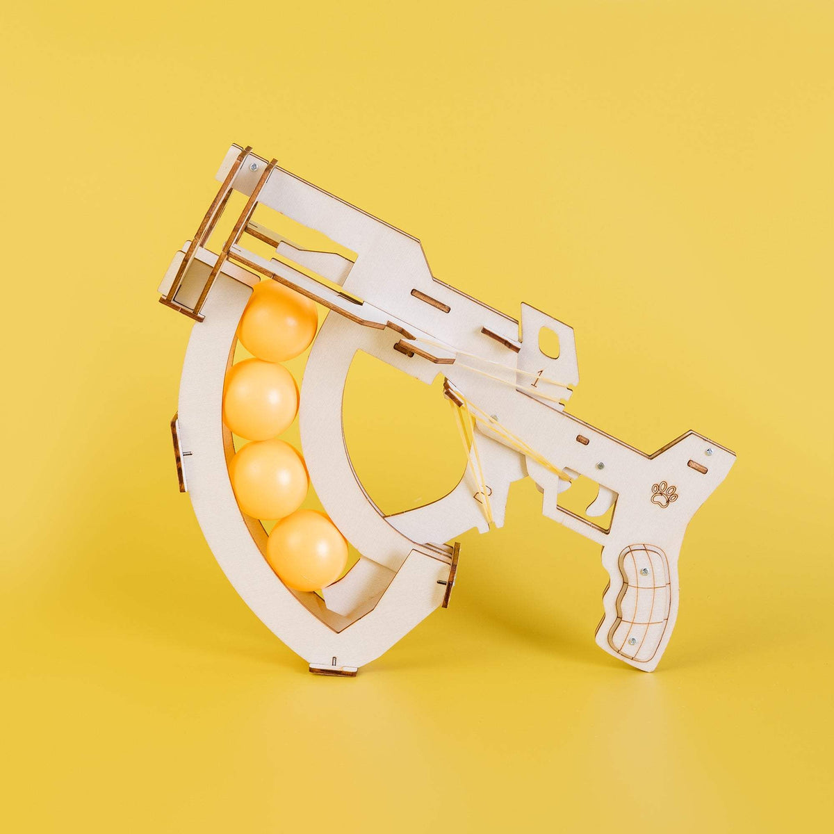 Wooden Launcher Kit | Elastic Drive | Educational STEM Lab For Students