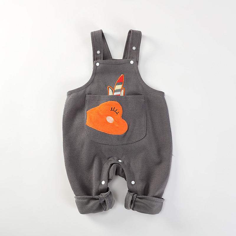 Girls' Loose High-Stretch Jumpsuit | Casual Cotton