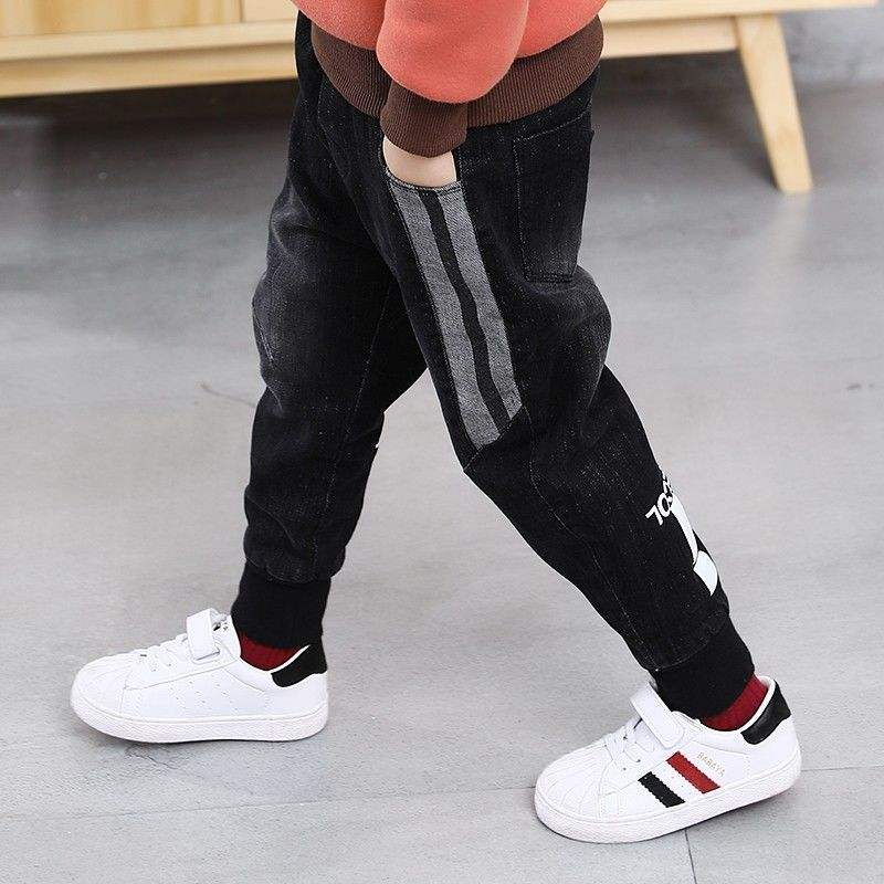 Boys' Letter Denim Trousers | Sizes 110-150 cm