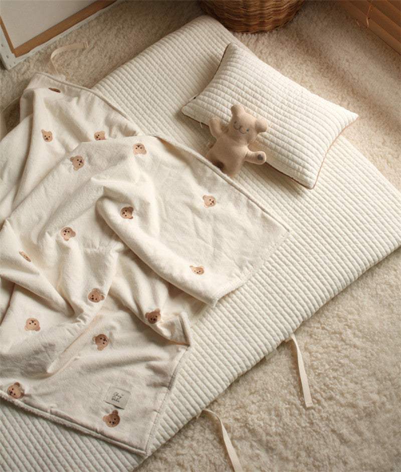 Coral Fleece Toddler Blanket | Cotton Lined, 135 x 85 cm