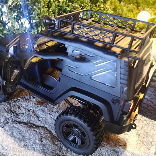 Modified Black Remote Control RC Jeep with Simulation Design - ToylandEU