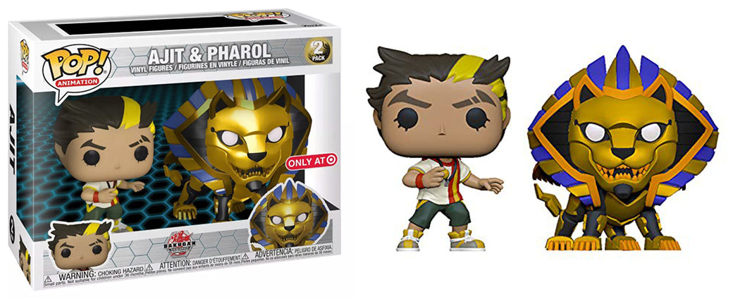 Bakugan Metallic Ajit And Pharol Two Pack Target Exclusive