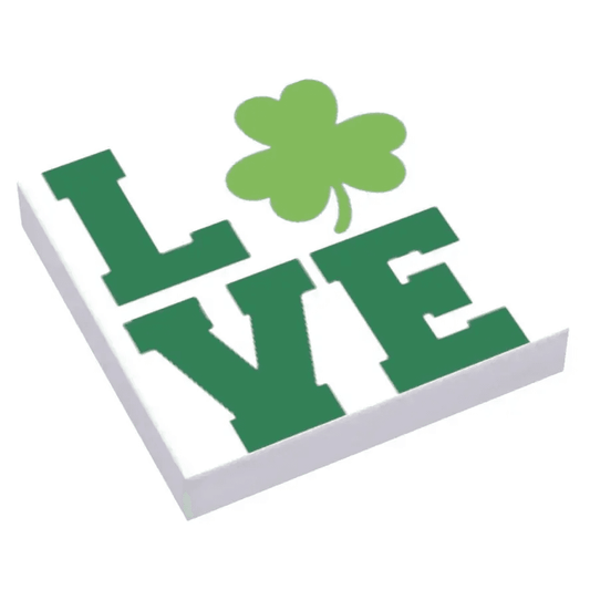  2x2 LEGO Tile Printed Love Shamrock Quality Edition -  ToylandEU™