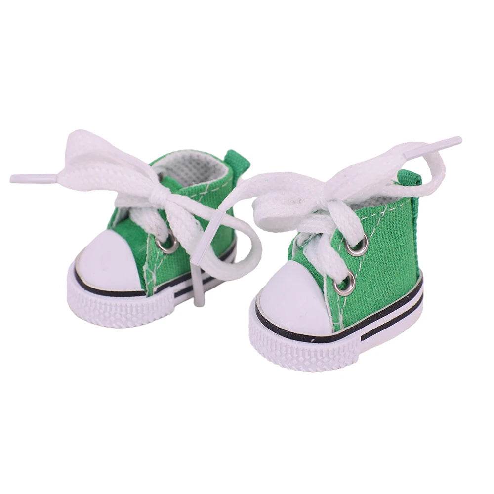 3.8cm Doll Canvas Leather Shoes For Labubu 17cm Doll - ToylandEU