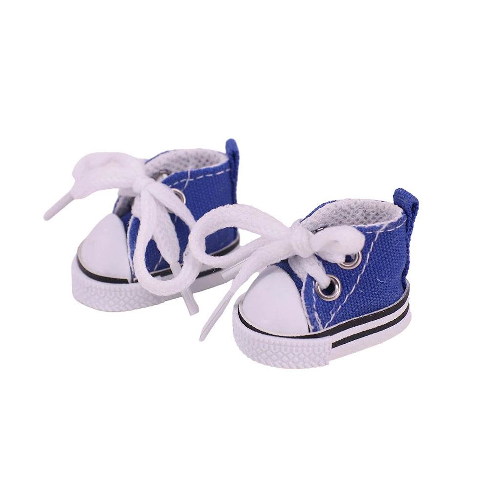 3.8cm Doll Canvas Leather Shoes For Labubu 17cm Doll - ToylandEU