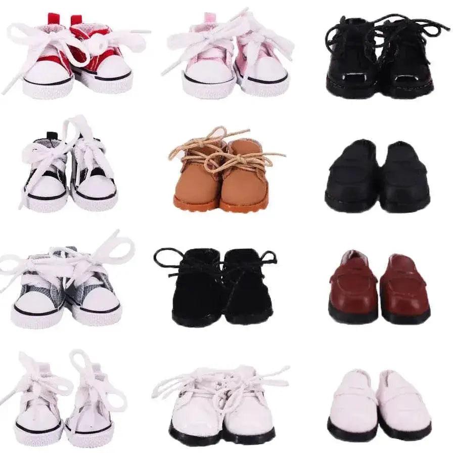  3.8cm Doll Canvas Leather Shoes For Labubu Doll Accessories -  ToylandEU™