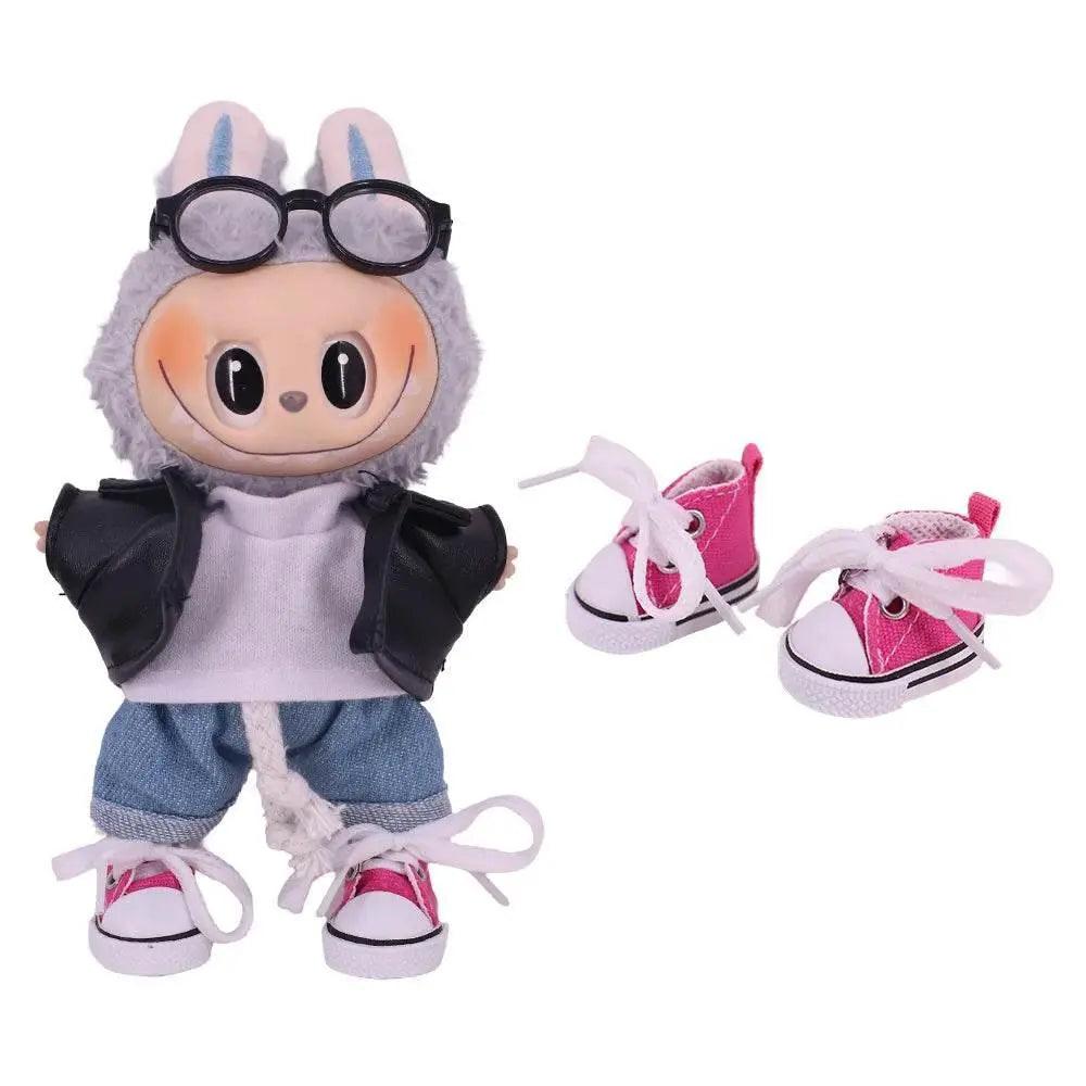  3.8cm Doll Canvas Leather Shoes For Labubu Doll Accessories -  ToylandEU™