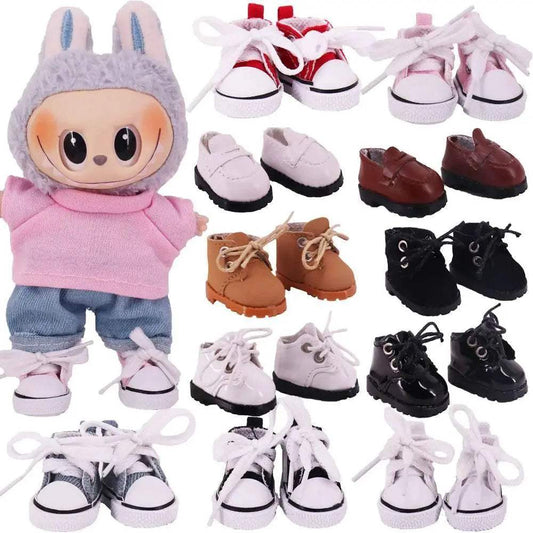  3.8cm Doll Canvas Leather Shoes For Labubu Doll Accessories -  ToylandEU™