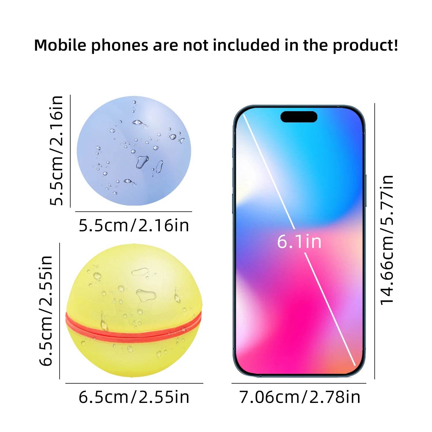 3-9PCS Water Balloons Reusable Self Sealing Quick Fill Water Balls Toys Family Summer Outdoor Pool Beach Toys for Kids and Adults - ToylandEU