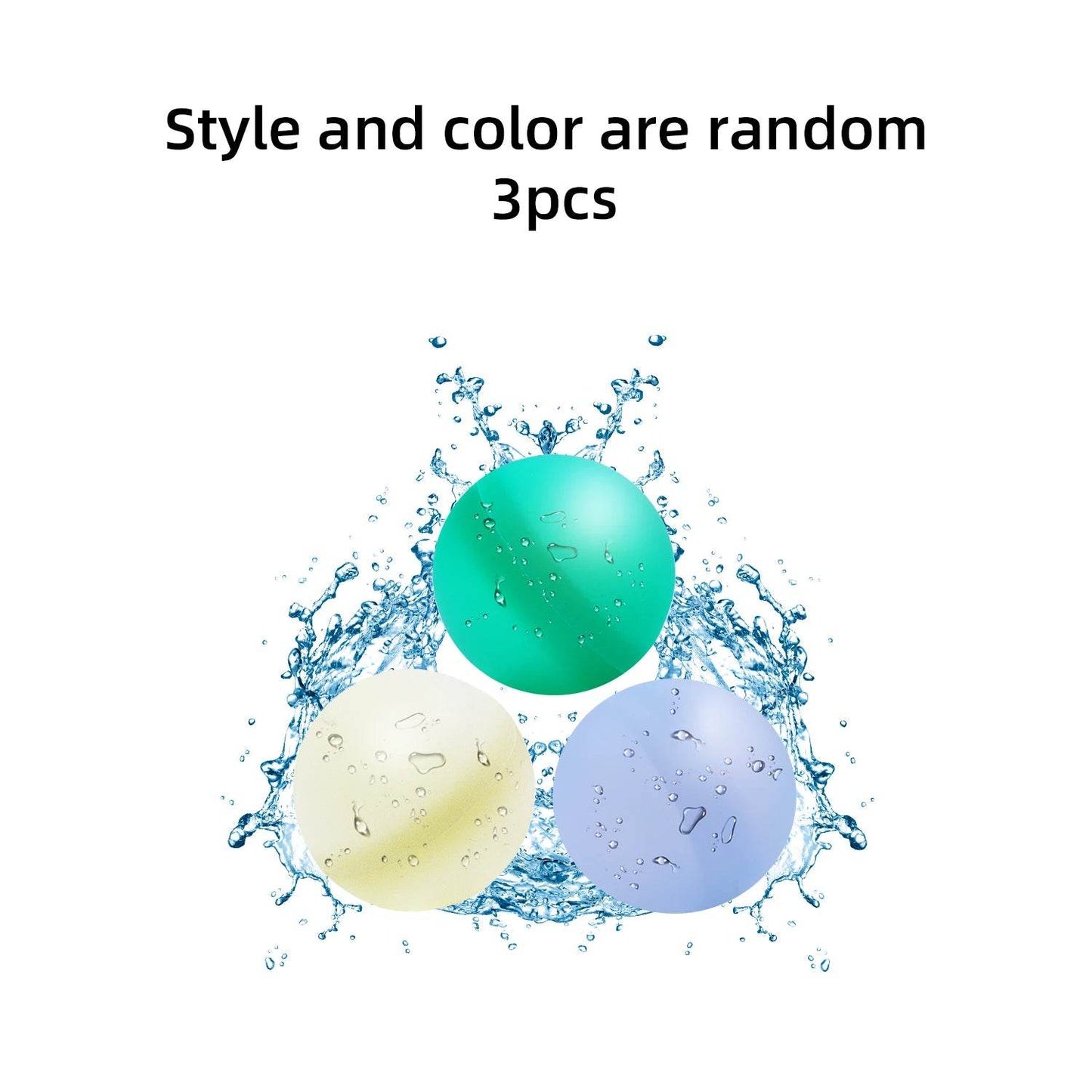 3-9PCS Water Balloons Reusable Self Sealing Quick Fill Water Balls Toys Family Summer Outdoor Pool Beach Toys for Kids and Adults - ToylandEU