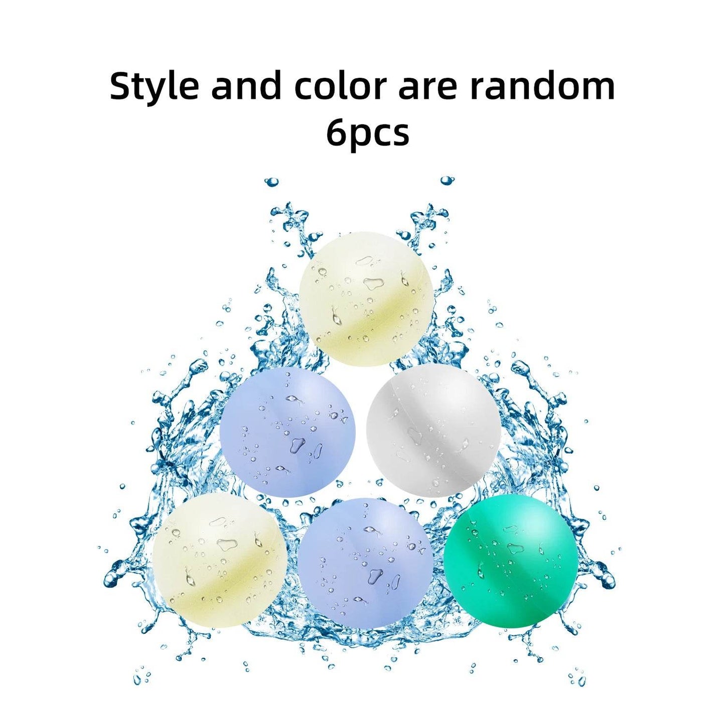 3-9PCS Water Balloons Reusable Self Sealing Quick Fill Water Balls Toys Family Summer Outdoor Pool Beach Toys for Kids and Adults - ToylandEU