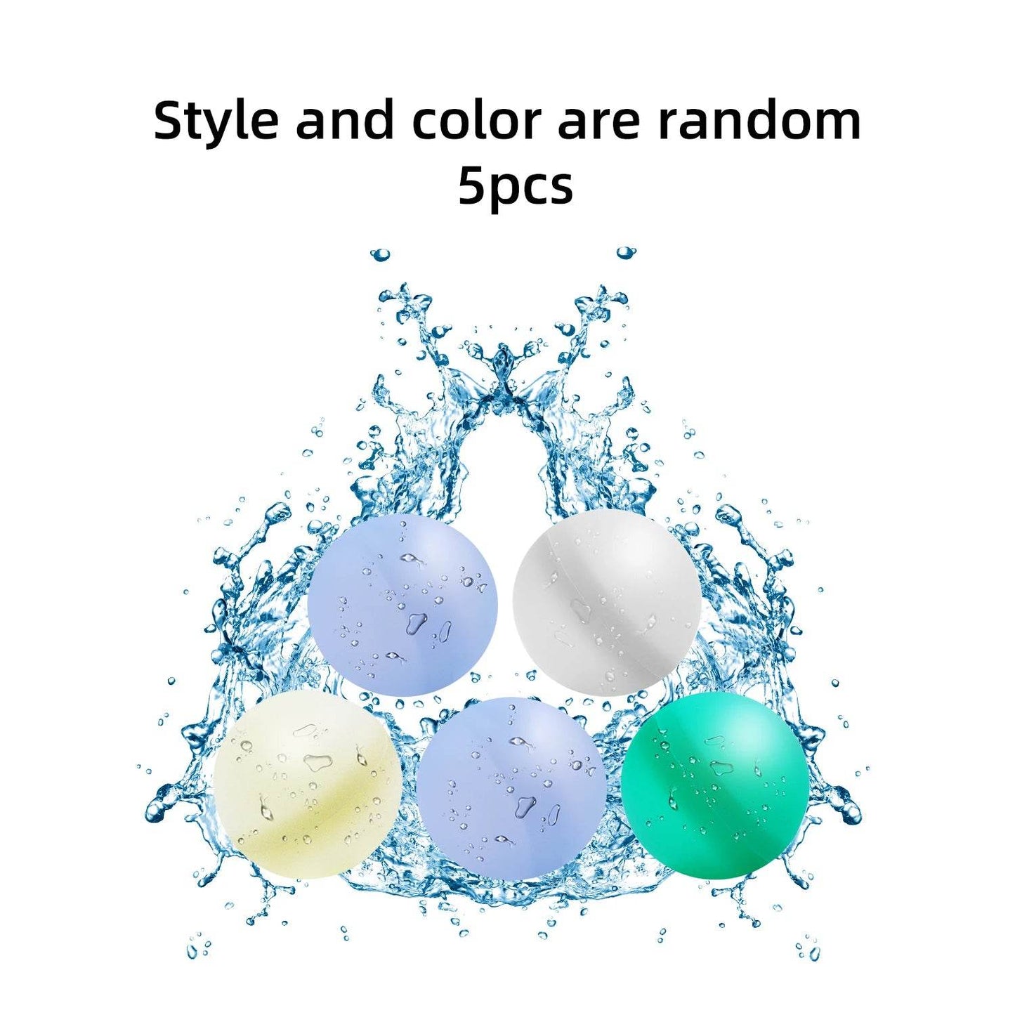 3-9PCS Water Balloons Reusable Self Sealing Quick Fill Water Balls Toys Family Summer Outdoor Pool Beach Toys for Kids and Adults - ToylandEU