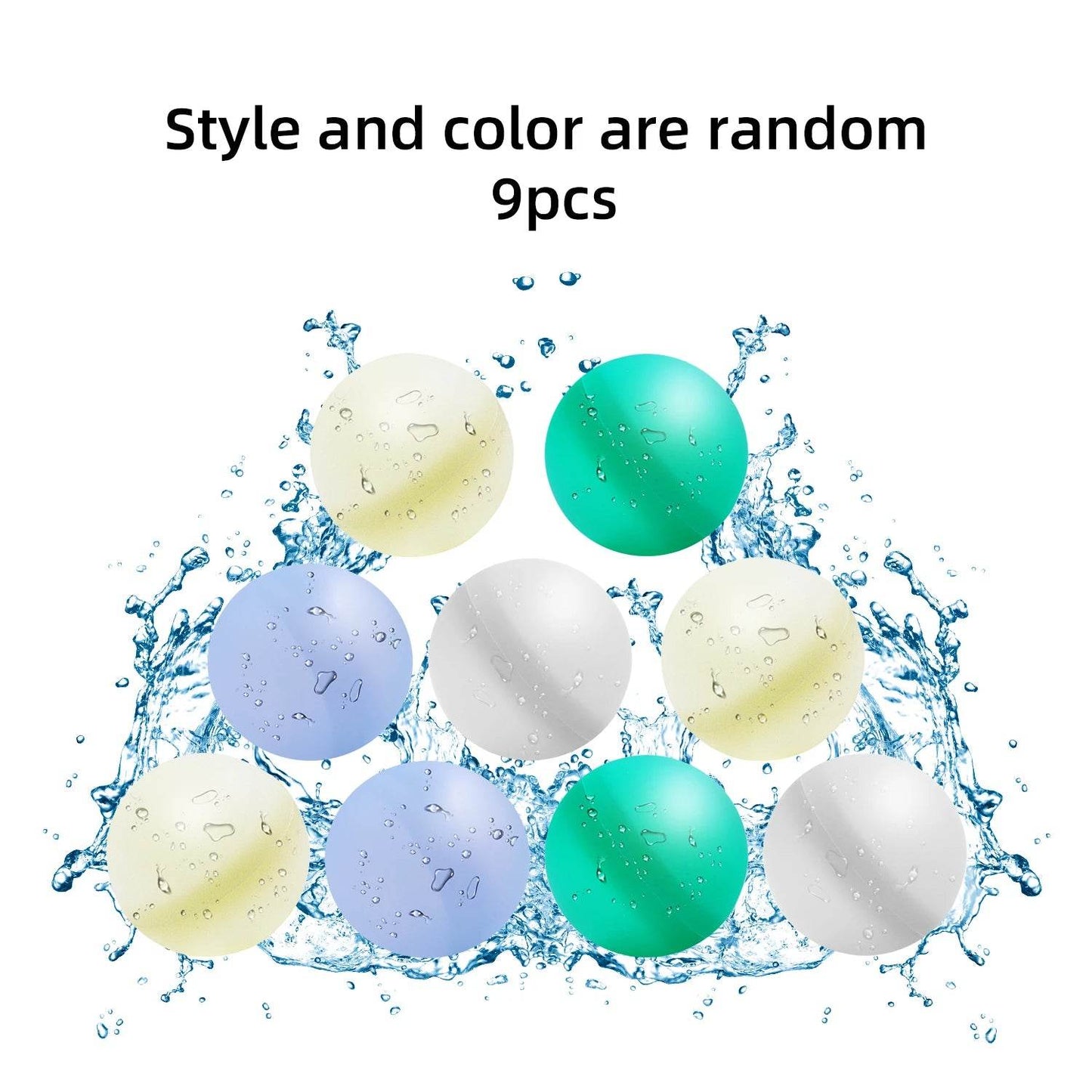 3-9PCS Water Balloons Reusable Self Sealing Quick Fill Water Balls Toys Family Summer Outdoor Pool Beach Toys for Kids and Adults - ToylandEU