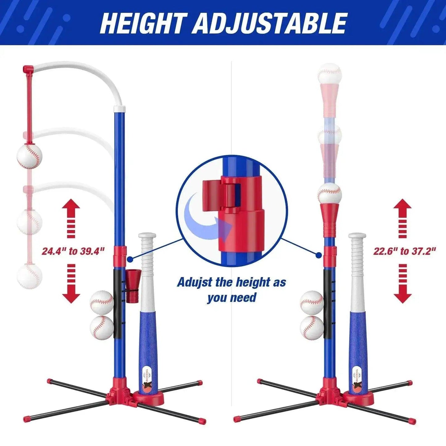  3 In 1 T Ball Set For Kids Baseball With Tee And Launcher -  ToylandEU™