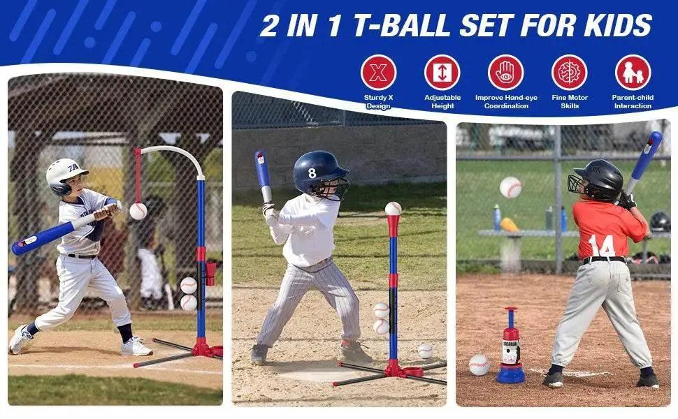  3 In 1 T Ball Set For Kids Baseball With Tee And Launcher -  ToylandEU™